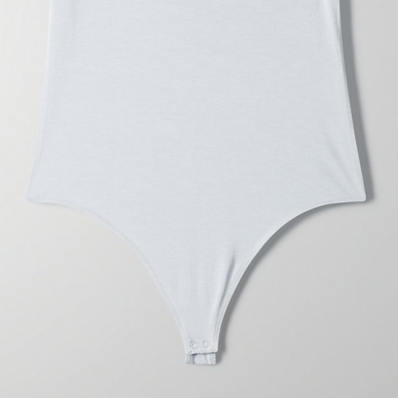 Aritzia Wilfred Free⎜BABY TEE BODYSUIT⎜MARBLE GREY - Picture 2 of 13
